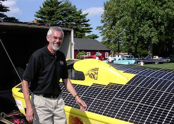 Abe Poot with Solar Car